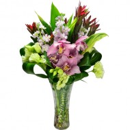 Exquisite Harmony Holland Cymbidium Vase Arrangement