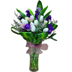 Elegant Holland Tulip Vase Arrangement