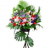 Majestic Grandeur Vibrant Greenery Celebration Arrangement