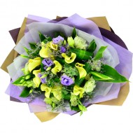 Charming Calla Lily Round Bouquet